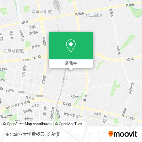 东北农业大学后稷园地图