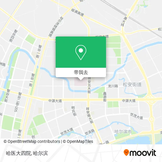 哈医大四院地图