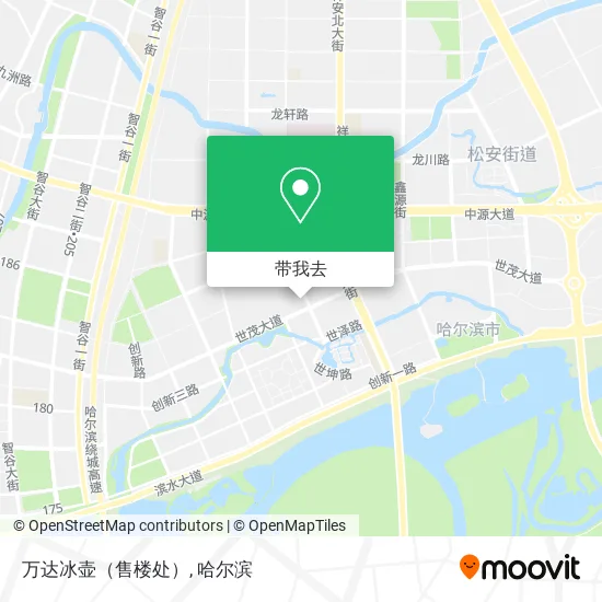 万达冰壶（售楼处）地图