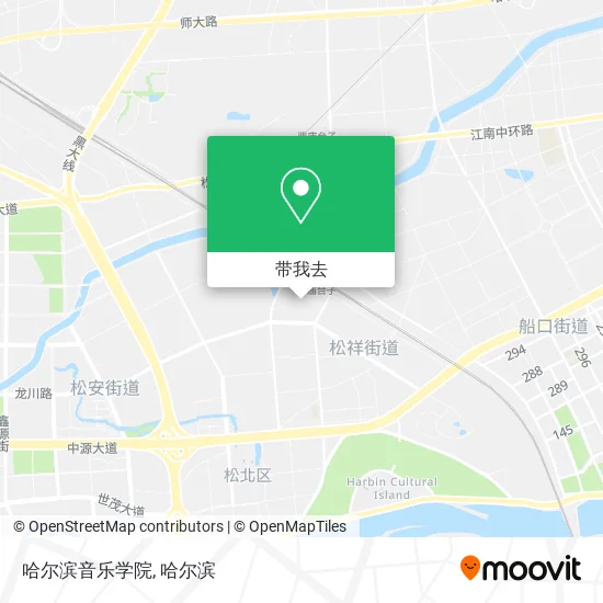 哈尔滨音乐学院地图