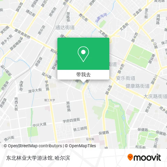 东北林业大学游泳馆地图