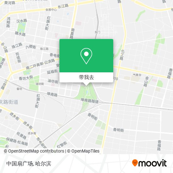 中国扇广场地图