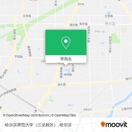 哈尔滨师范大学（江北校区）地图