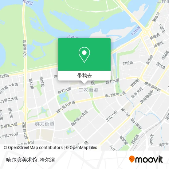 哈尔滨美术馆地图