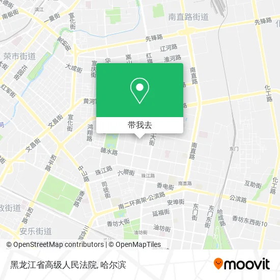 黑龙江省高级人民法院地图
