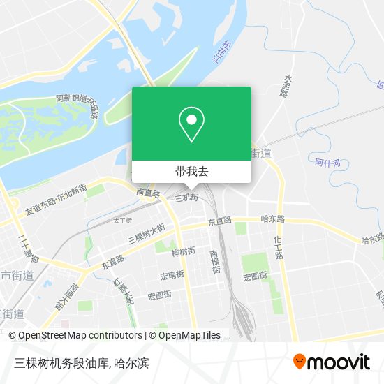 三棵树机务段油库地图