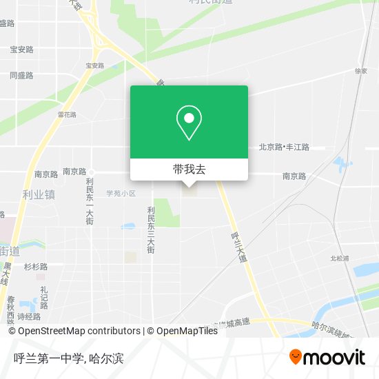 呼兰第一中学地图