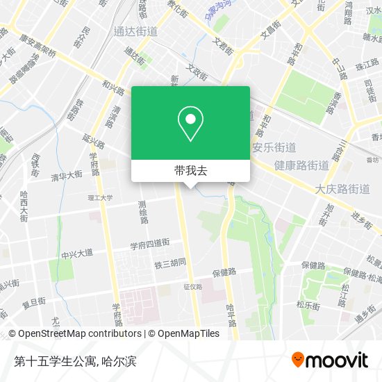 第十五学生公寓地图