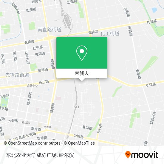 东北农业大学成栋广场地图