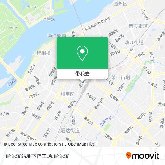 哈尔滨站地下停车场地图