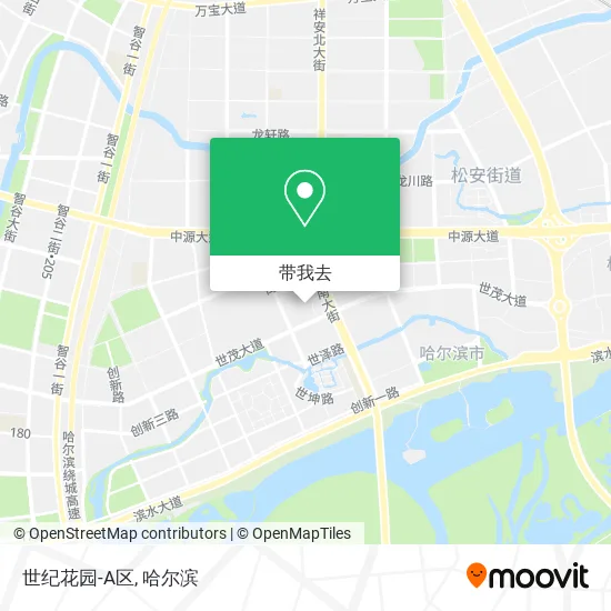 世纪花园-A区地图
