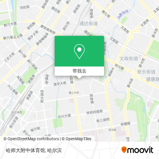 哈师大附中体育馆地图