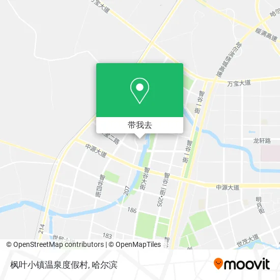 枫叶小镇温泉度假村地图