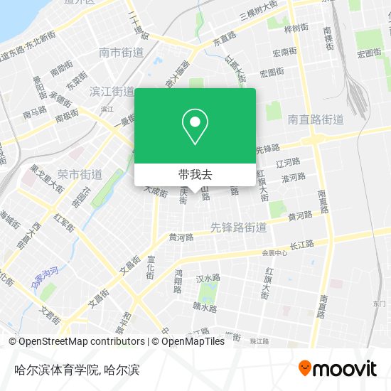 哈尔滨体育学院地图
