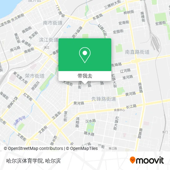 哈尔滨体育学院地图