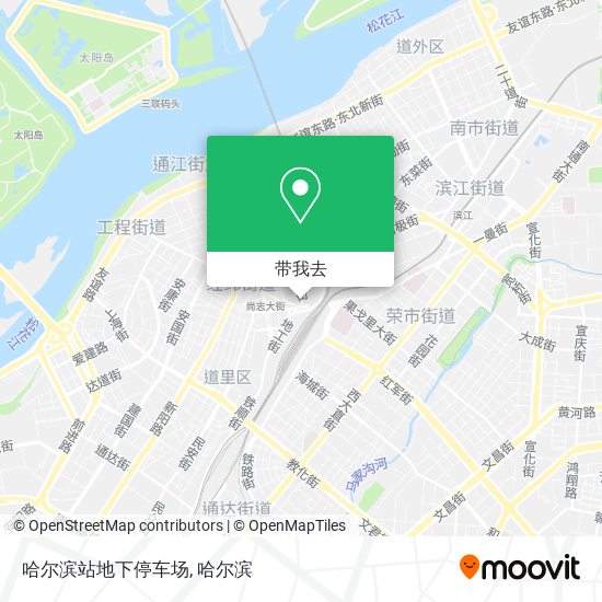 哈尔滨站地下停车场地图