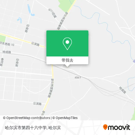 哈尔滨市第四十六中学地图