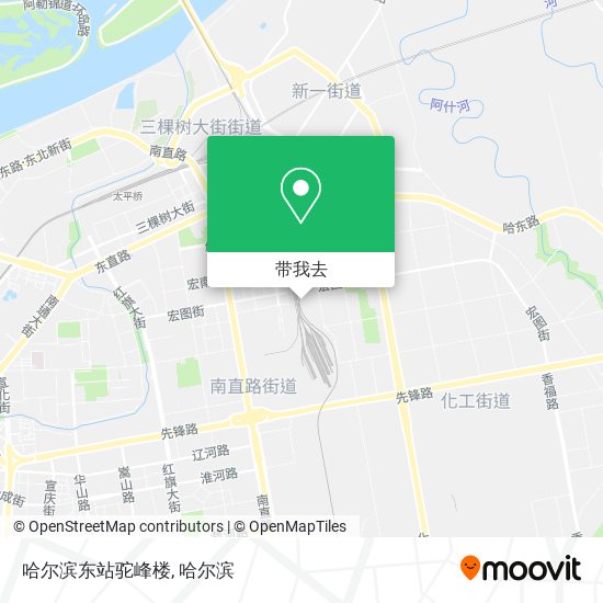 哈尔滨东站驼峰楼地图