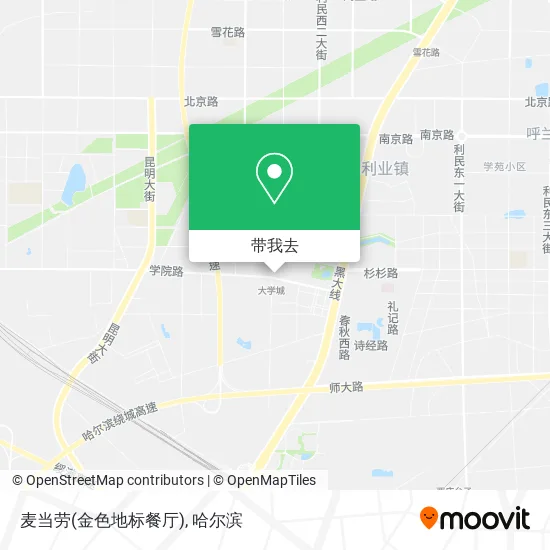 麦当劳(金色地标餐厅)地图
