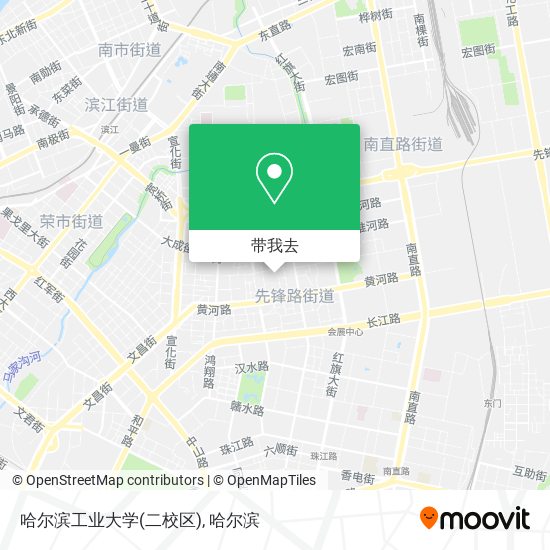 哈尔滨工业大学(二校区)地图