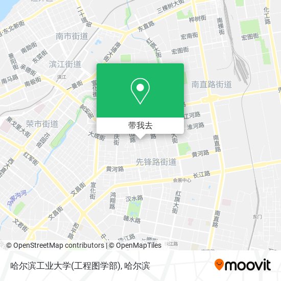 哈尔滨工业大学(工程图学部)地图