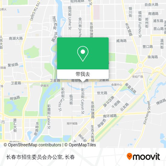 长春市招生委员会办公室地图