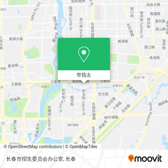 长春市招生委员会办公室地图