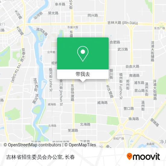 吉林省招生委员会办公室地图