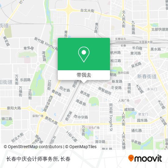 长春中庆会计师事务所地图