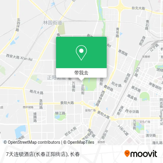 7天连锁酒店(长春正阳街店)地图