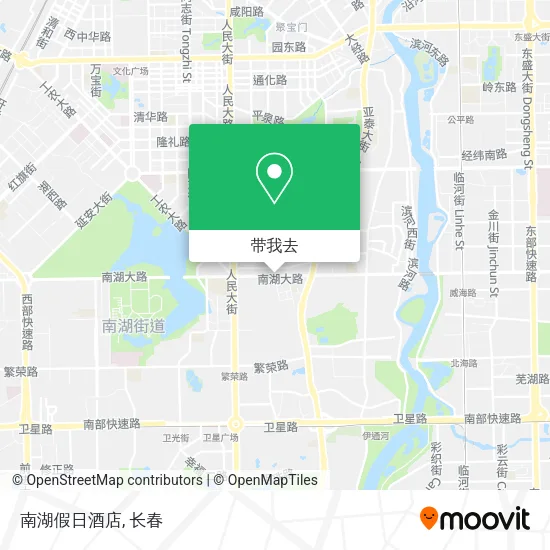 南湖假日酒店地图