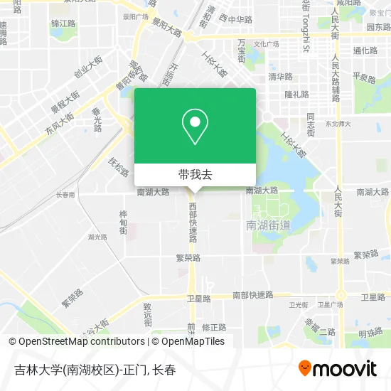 吉林大学(南湖校区)-正门地图