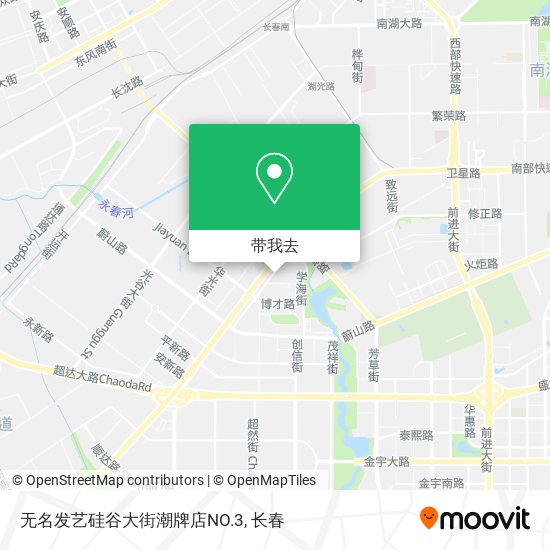 无名发艺硅谷大街潮牌店NO.3地图