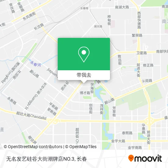 无名发艺硅谷大街潮牌店NO.3地图
