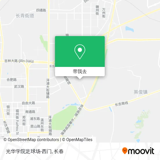 光华学院足球场-西门地图