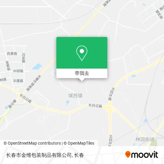 长春市金维包装制品有限公司地图