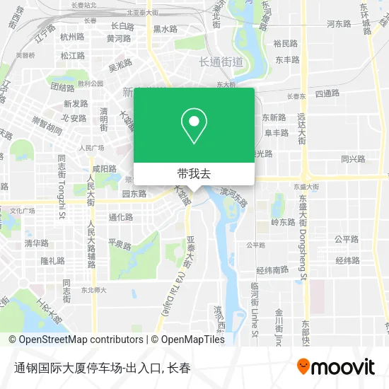 通钢国际大厦停车场-出入口地图
