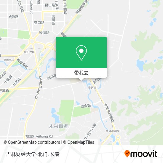 吉林财经大学-北门地图