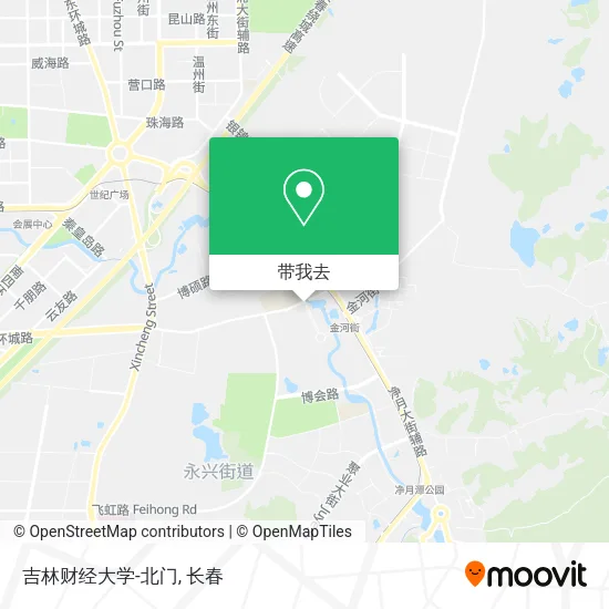 吉林财经大学-北门地图