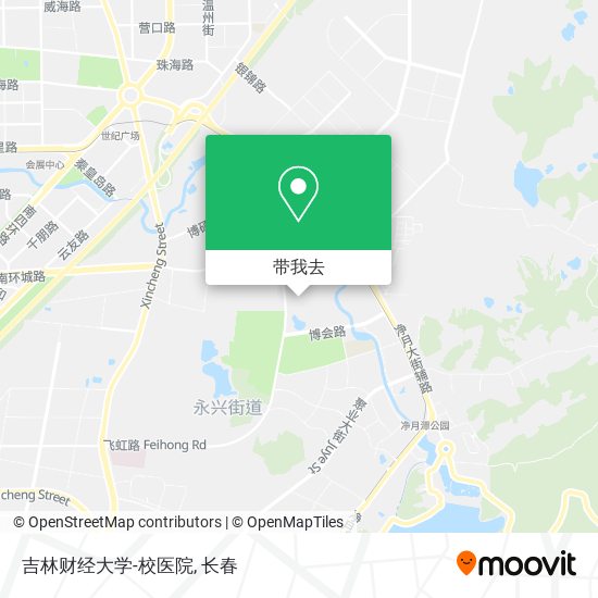 吉林财经大学-校医院地图