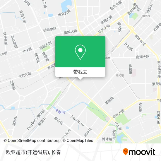 欧亚超市(开运街店)地图