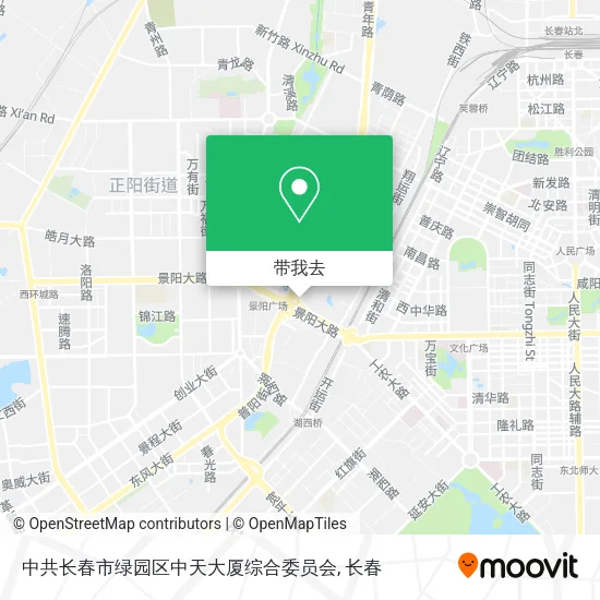 中共长春市绿园区中天大厦综合委员会地图