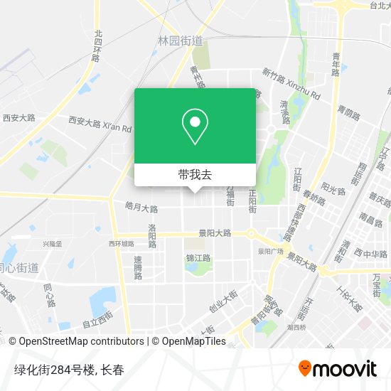 绿化街284号楼地图