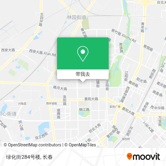 绿化街284号楼地图