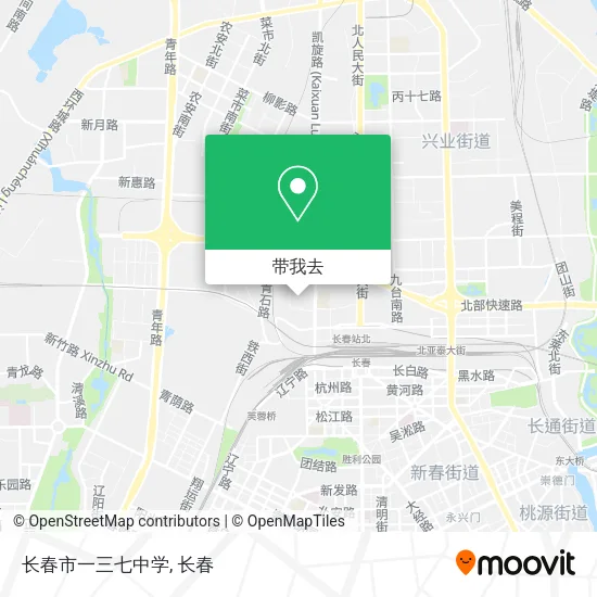 长春市一三七中学地图
