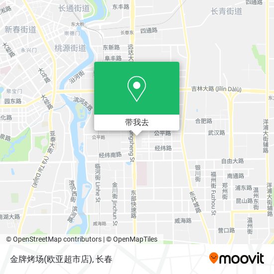 金牌烤场(欧亚超市店)地图