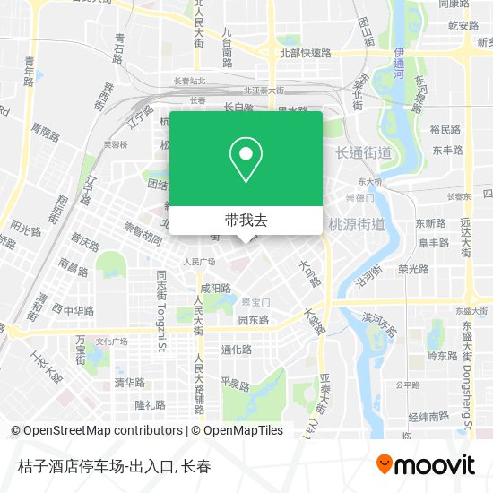 桔子酒店停车场-出入口地图