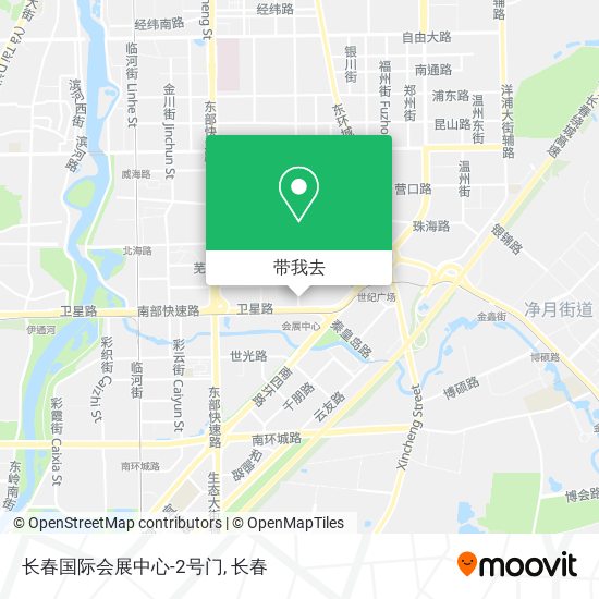 长春国际会展中心-2号门地图