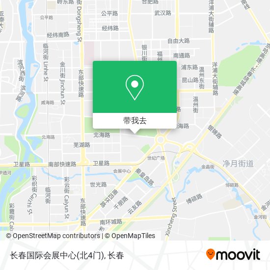 长春国际会展中心(北4门)地图