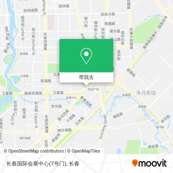 长春国际会展中心(7号门)地图